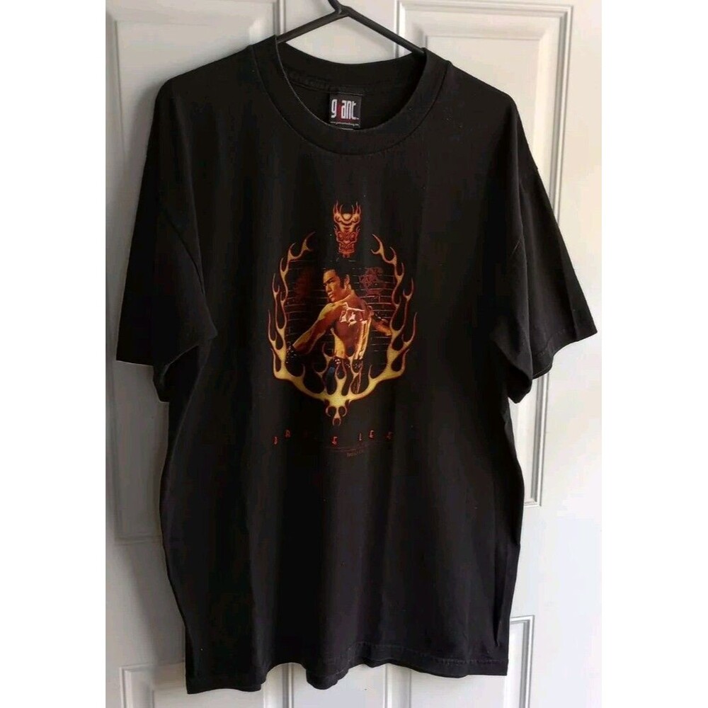 Bruce Lee Vintage Men's Black Shirt Actor Karate Size Unknown Used